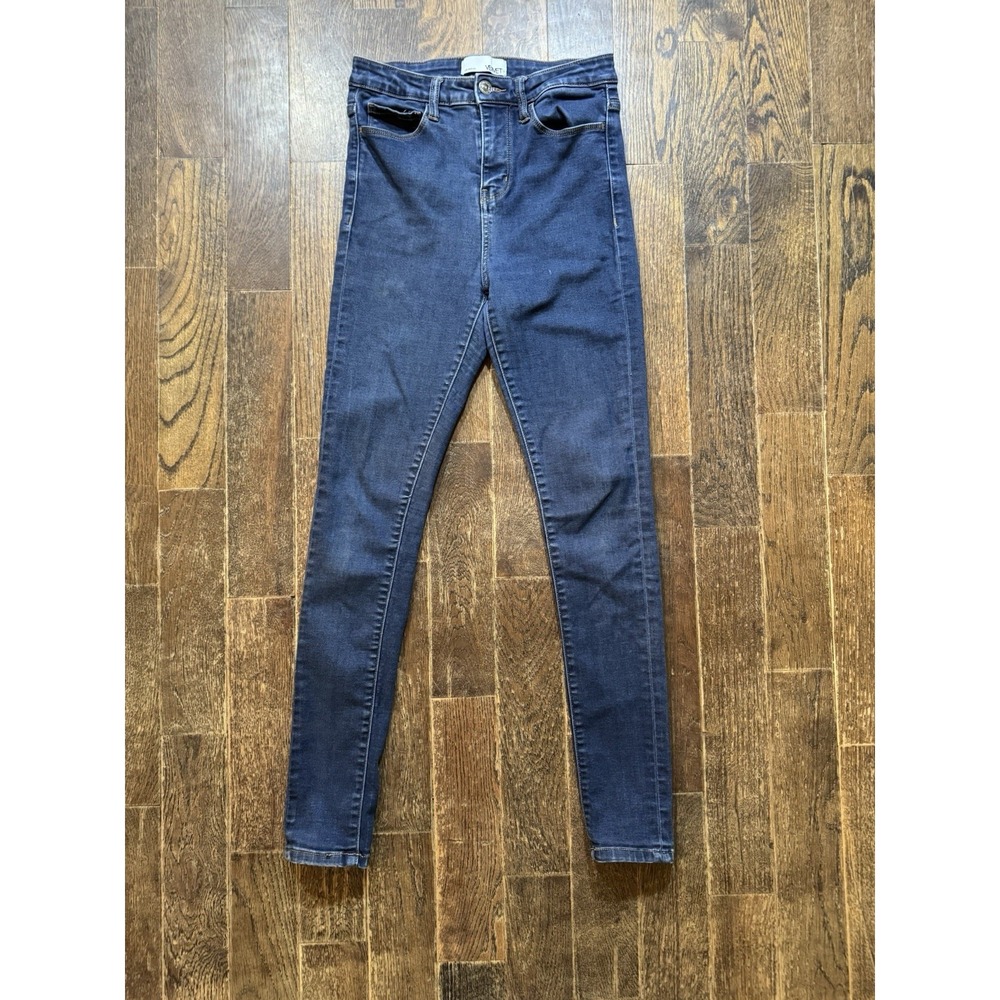 Vervet Mid Rise Skinny Jeans Womens 25 Blue Dark‎ Wash Stretch Denim